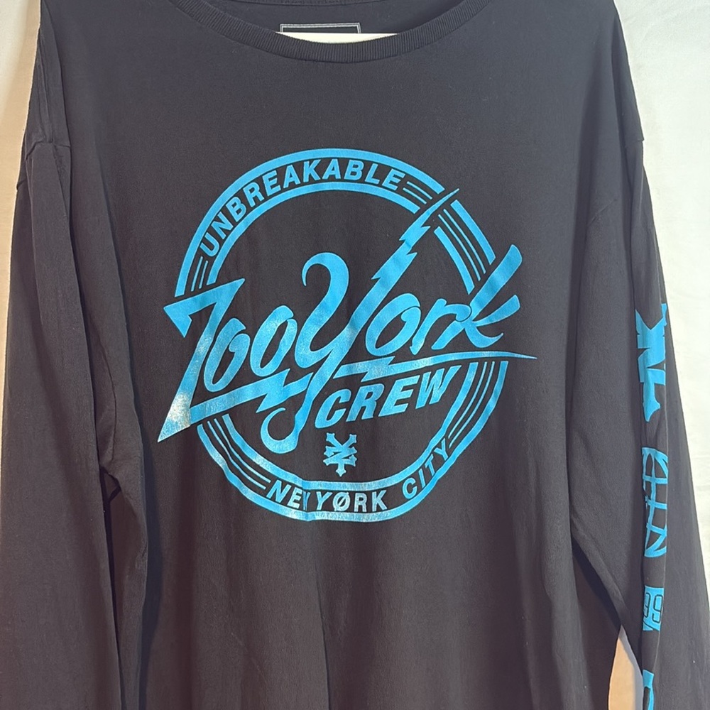 NWOT Zoo York Men's 'Unbreakable" Long Sleeve T-Shirt, Black, Size XL - Picture 2 of 5